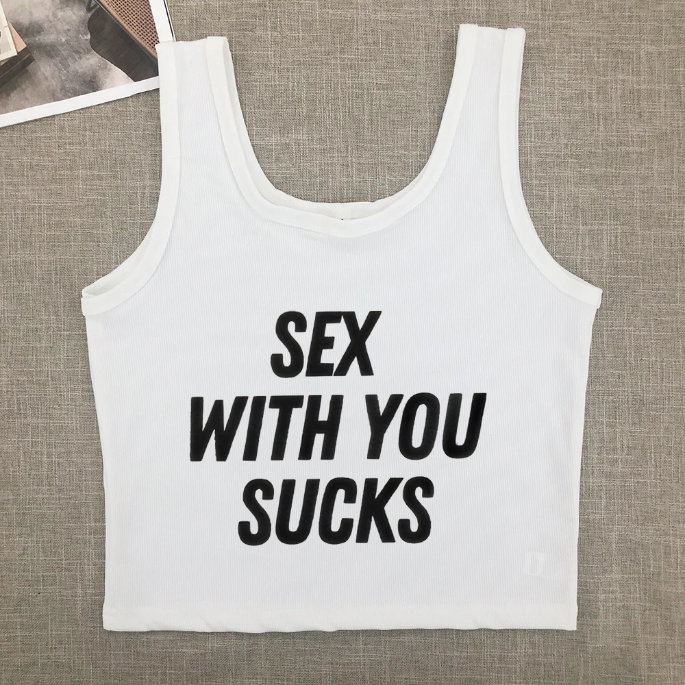 Y2K Europe and America casual T-shirt Spice Girl pattern print ladies summer crop slim street