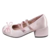 Women Pumps Bowknot Mary Jane Shoes 2024 Autumn New Lolita Dress Round Toe Shoes Designer Shallow Sandals Female Elegant Zapatos 6