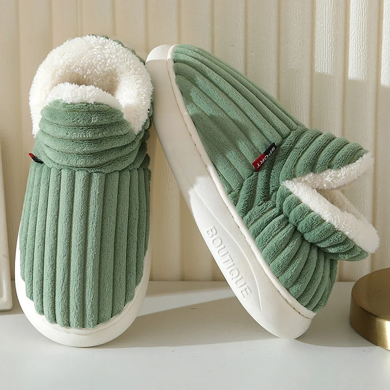 

Litfun New Fur Slippers For Women Men Winter Furry Fashion Warm Ankles Plush Cozy Slides For Home Indoor Soft Sole Cotton Shoes