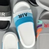Summer Men's Color Matching Slippers Outdoor Or Indoor Home Wear-resistant Beach Shoes Simple AIR Letter Design Sandals