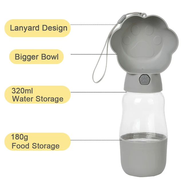 Large Dog Water Bottle For Small Big Dogs Portable Travel Pet Drinking Bottle Food and Water Container Puppy Cat Drinker Feeder 3