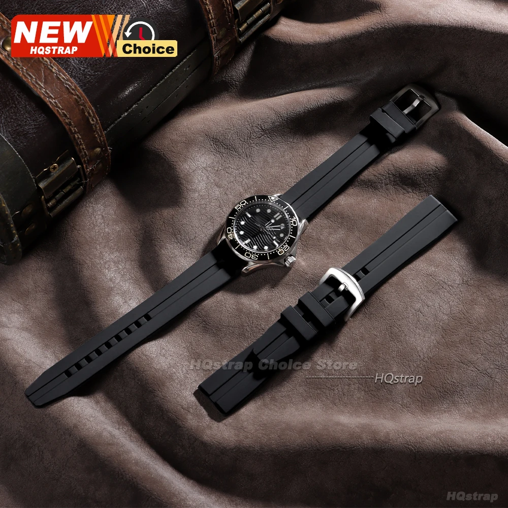 Enhanced Sports Silicone Watch Band - Extended Length Rubber Strap