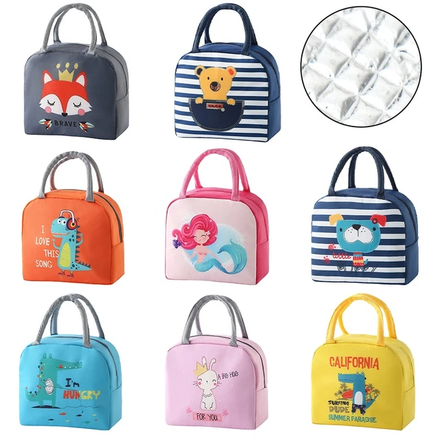 Sac à déjeuner isotherme thermique, boîte à déjeuner fourre-tout école  bureau Portable glacière pochette à Bento conteneur à déjeuner sacs de  rangement des aliments sac à main - AliExpress