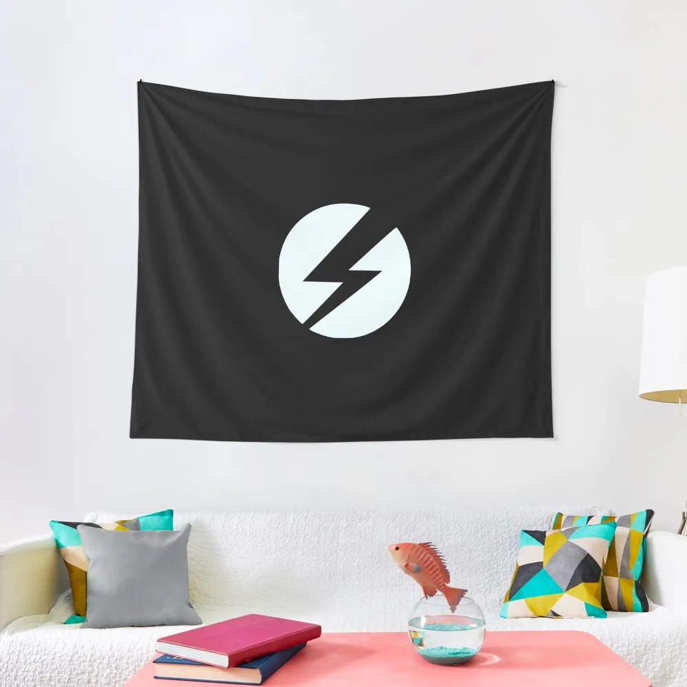 

Lightning Bolt Minimalist Logo Tapestry Aesthetic Room Decors Decorative Paintings Wall Decor Hanging Tapestry
