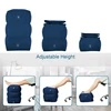 Inflatable Travel Pillow Foot Rest Pillow Kids Airplane Sleep Bed Car Height Adjustable Flight Sleeping Resting Pillow Foot Pad 3