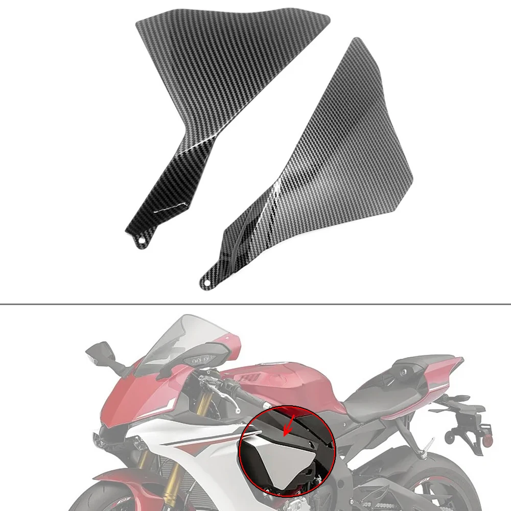 

Для YAMAHA YZF-R1 R1M R1S 2015 2016 2017 2018 R1 Запчасти для мотоциклов, верхняя боковая крышка из углеродного волокна, обтекатель панели