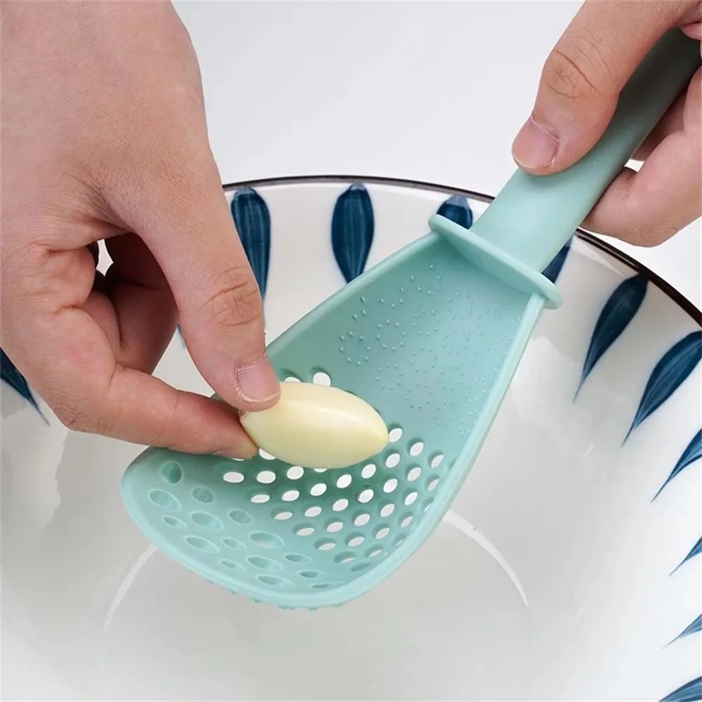 Plastic Rice Spoon Heat Resistant Easy to Clean Rice Spoon Without Damaging The Pot Ginger Garlic Paste Grinder Filter