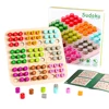 Wooden Sudoku Puzzles Board Game Brain Teaser Colorful Kids Adults Number Thinking Game Math Brain Teaser Desktop Toys Gifts New 1