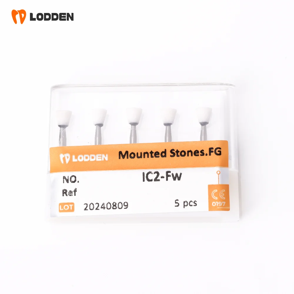 LODDEN 5 Stück Dental-Polierbohrer aus weißem Stein, Kegel-/Flammen-/runde Form, Abriebbohrer, FG zum Polieren, Füllen von Verbundwerkzeugen – Detail 30