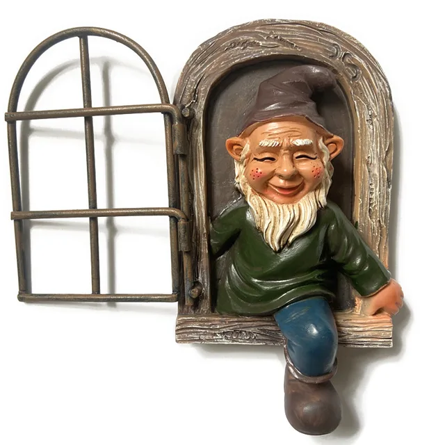 Naughty Garden Gnome Sculpture Ornament 6