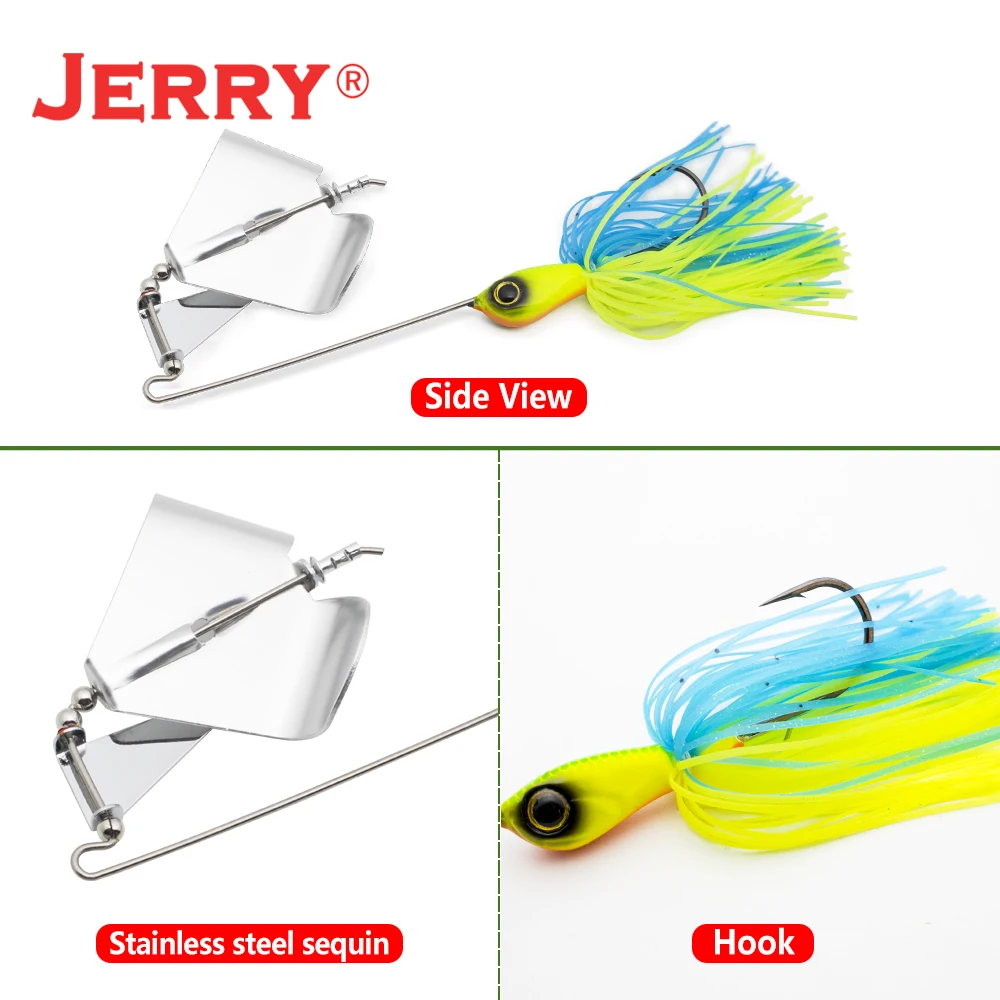 Jerry 1/4oz 3/8oz 1/2oz Single Prop Buzzbait Clacker Buzz Bass Fishing Topwater Lures Spinnerbait