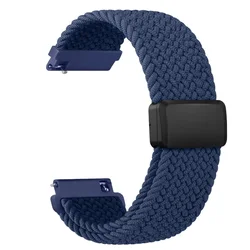 Braided Magnetic Bracelet Watchband, 22mm Strap - Huawei Watch3Pro (Navy Blue)