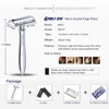 BAILI Safety Razor Double Edge One Blade Shaver Classic Barber Wet Shaving for Men Women Beard Hair Removal with Blades BR191T 3