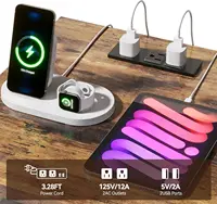 Farmhouse Nightstands Set of 2 with Charging Station and Storage, White for Bedroom or Living Room 4