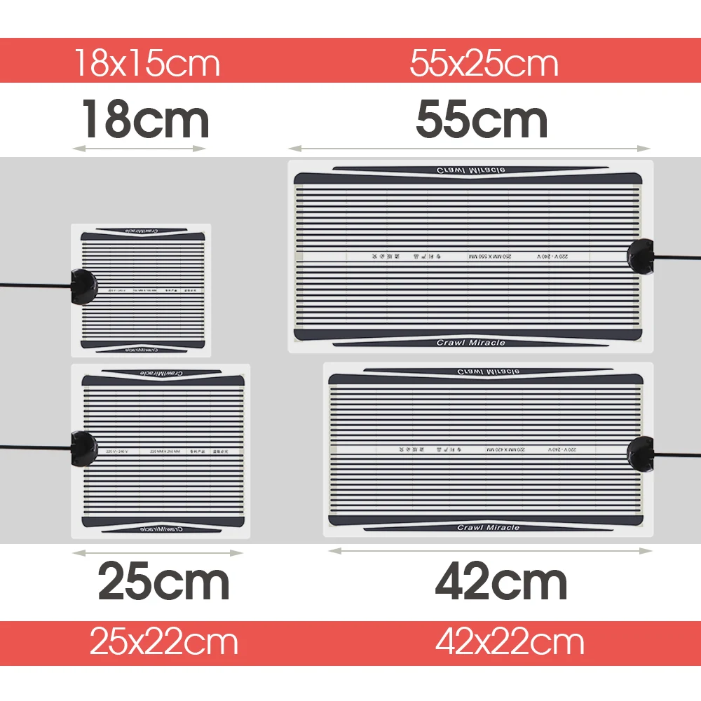 Indoor Warm Heating Mat Adjustable Temperature Controller Heat Pad Reptile Brooder Incubator 5W 15W 25W 35W Terrarium Reptiles