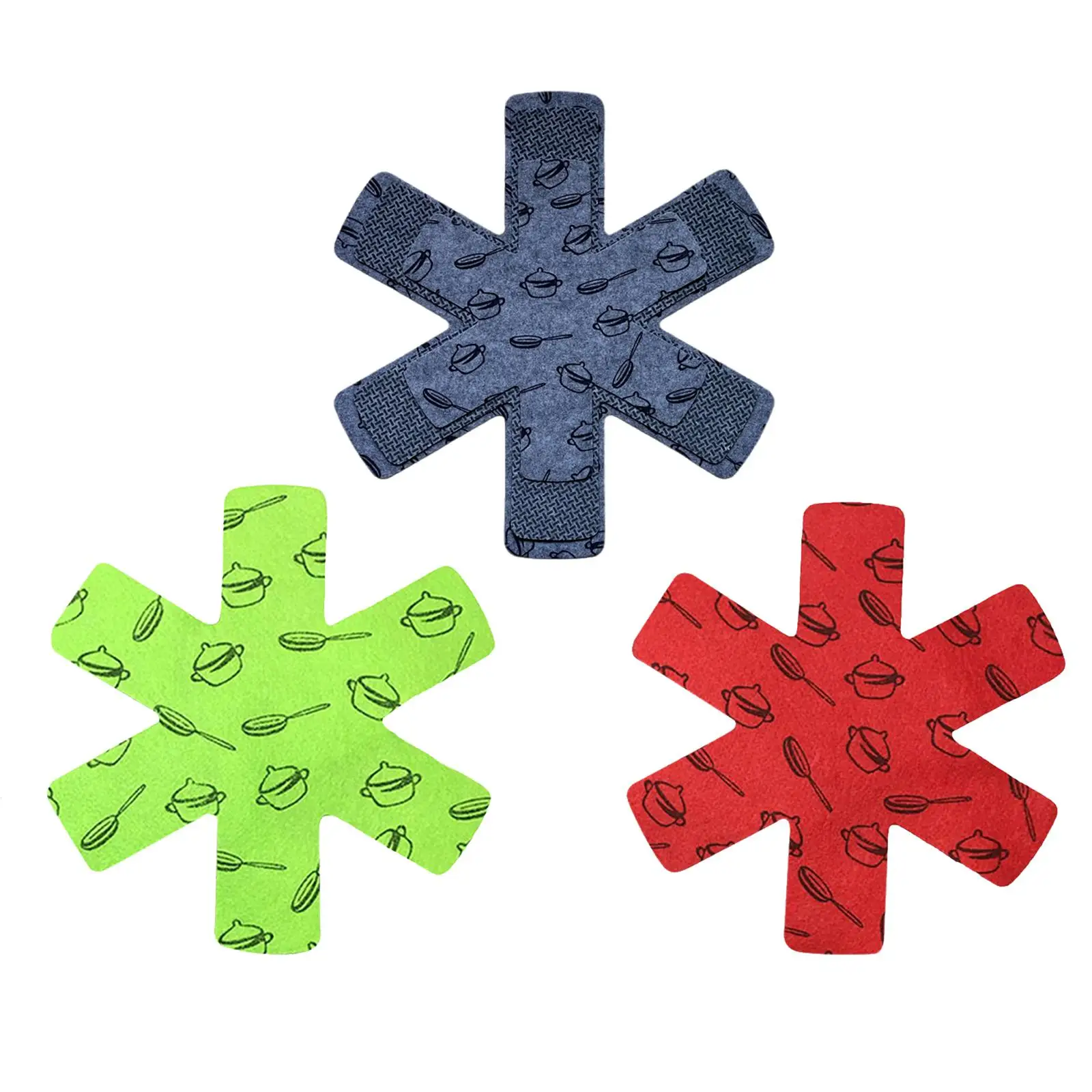 12 Pieces Pad Pot Pan Protectors Pans Separator Pads for Cookware Nonstick Skillet