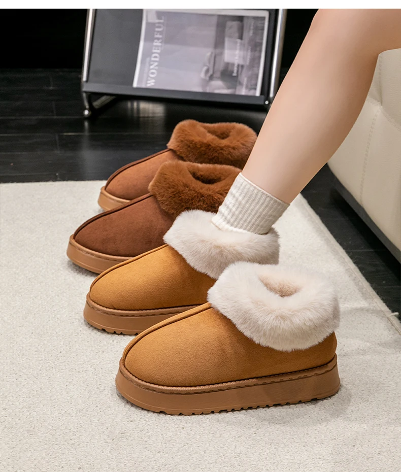 Plush Winter Slippers Canada | EvaCozy™ Non-Slip House Slippers
