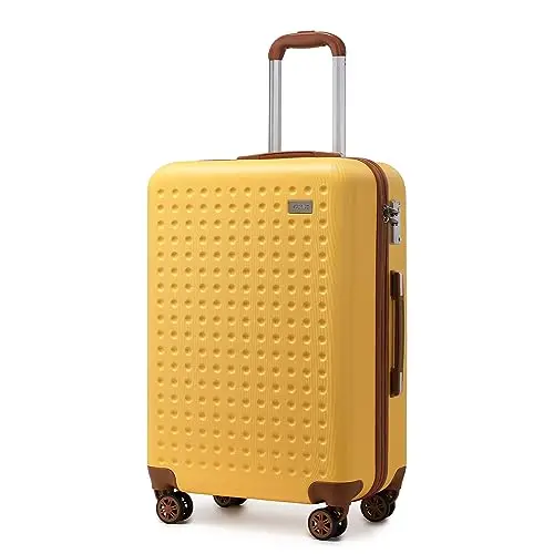 M/L/XL Custodia rigida Kono Bagagli da viaggio in ABS al 100% con 8 ruote girevoli Trolley con lucchetto TSA Valigia per bagagli a mano e viaggi