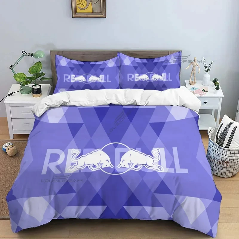 

Fashion R-Red Bull Art Patterns Bedding Set Duvet Cover Bed Set Quilt Cover Pillowcase Comforter king Queen Size Boys Adult