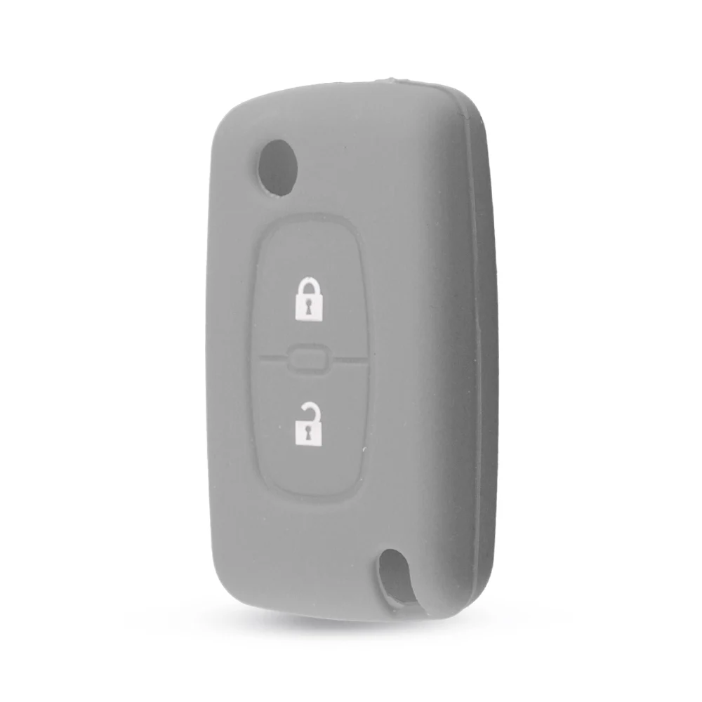 Premium Silicone Remote Key Case Cover - 2 Button Design