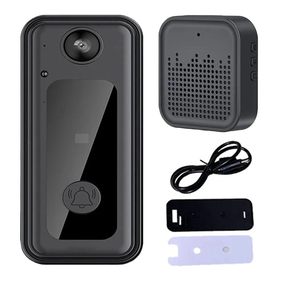 무선 카메라 초인종 양방향 오디오 스마트 비디오 초인종 보안 초인종 LED 야간 투시경 배터리 구동 1080HD 라이브 이미지