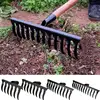 Leaf Rakes for Lawns Heavy Duty Garden Rake Lawn Tools Thatch Rake Dethatcher Rake Metal Garden Hoe Gardening Rake for Loosening 1
