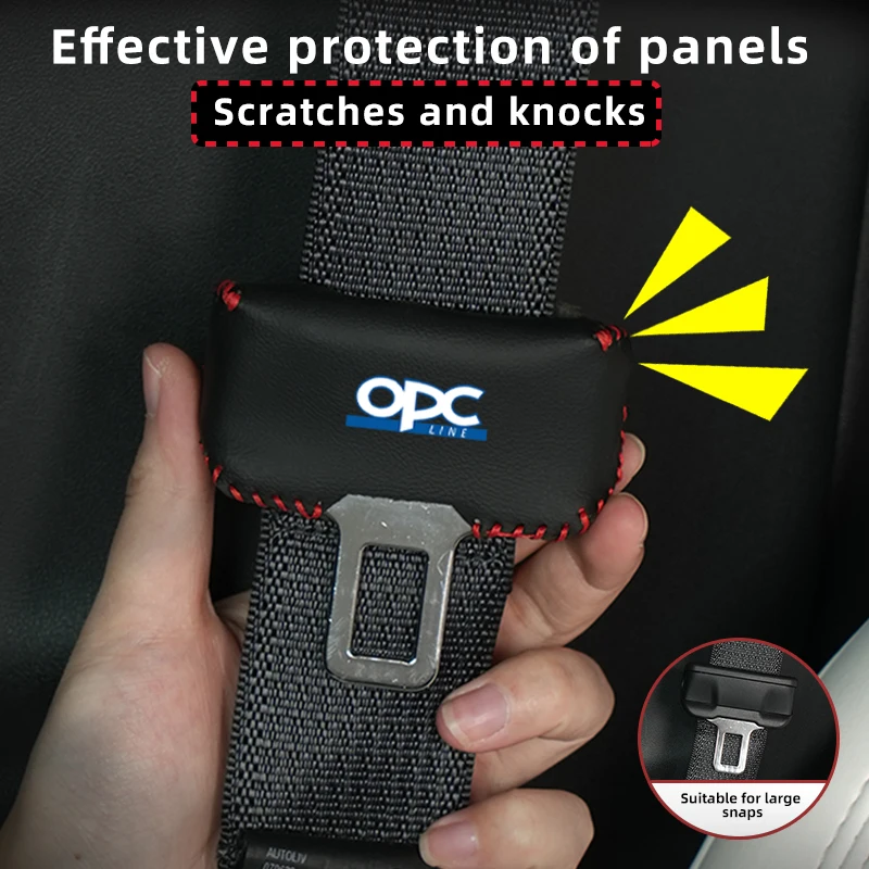 2Pcs Car Interior Seat Belt Buckle Clip Cover Protector Per Opel Corsa Astra Insignia Vectra Zafira Meriva Mokka Grandland