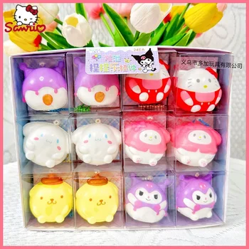 산리오 스트레스 해소 만화 피규어 출시 장난감, 키 체인 펜던트, 카와이 인형, 소녀 선물, 행복한 창의적