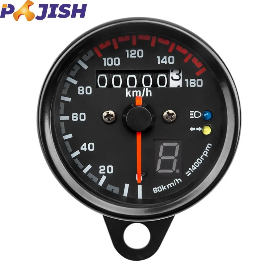 Motorcycle Accessories LED Kilometer Headlight Turn Sigal Gear Indicator Light Meter Odometer Motorbike Electronic Speedometer