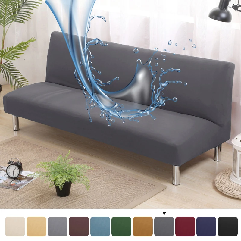 Waterproof Sofa Bed Covers Without Armrest Elastic Tight Wrap Couch