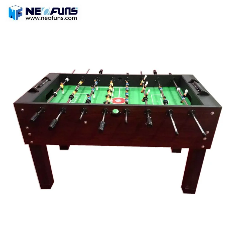 coin operated indoor amusement wooden football table soccer redemption game machine for