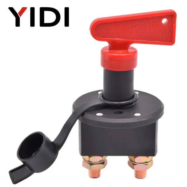 12V 24V DC Car Battery Isolator Disconnect Cut Off Kill Switch Circuit  Breaker Main Power Rotary Key Switch 400A For Truck Boat - AliExpress