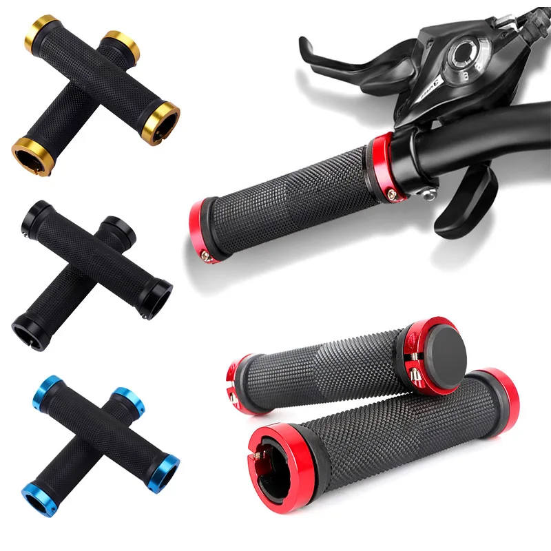 Fiets Grips Mtb Bike Handbar Grips Rubber Antislip Bilaterale Lock