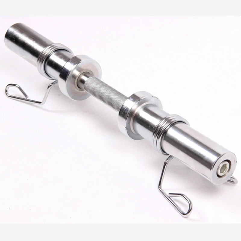 MIYAUP-Electroplated Weight Lifting Dumbbell Bar, Can Be with Fixed Buckle, Fitness Barbell Bar, 50cm