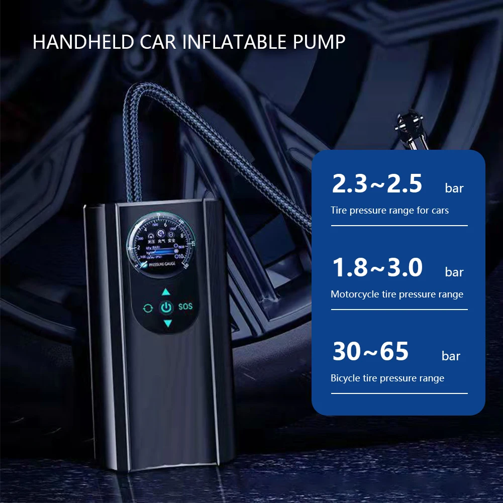 Portable Electric Air Compressor Tire Inflator Pump