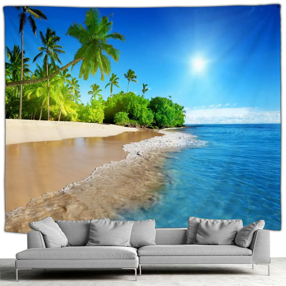 Tapisserie murale de paysages d'été 3