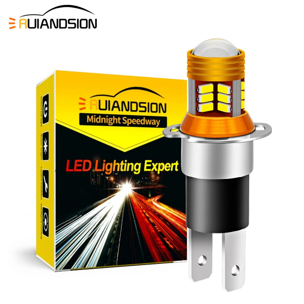 High Power 2Pcs H3C 3014 30 SMD LED Car Fog Light Daytime Running Lamp Turn Bulb With Lens White 12V 24V 1800LM