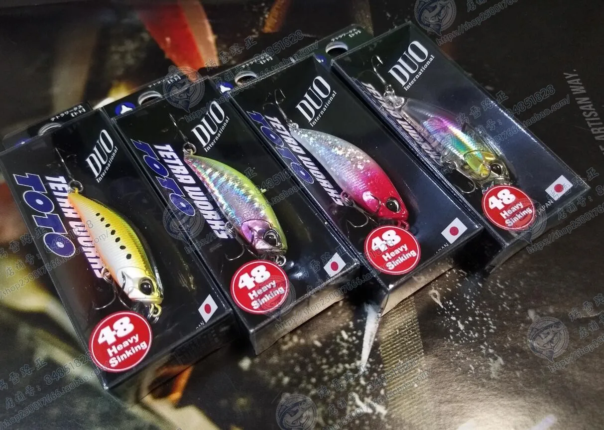 Japan Duo Toto 48Hs Minnow Sommerso 4.3G Tremante Micro Matter Stream Uptured Mouth Green Crine Bait