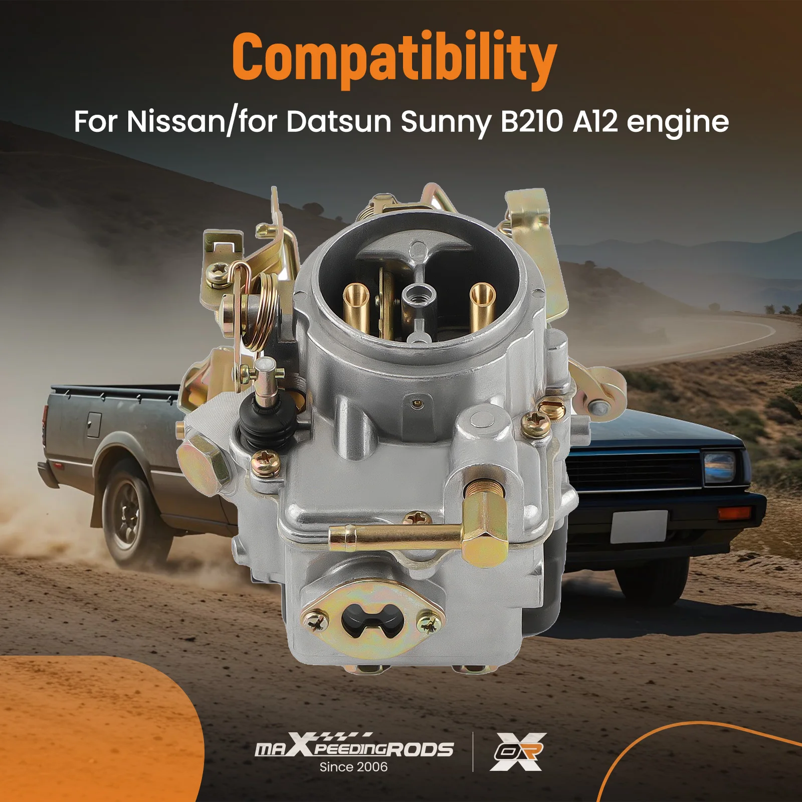 Carburateur Pour Moteur Nissan A12 - Compatible Sunny 1966-1982, Pulsar 77-80, Neuf, Garantie 2 Ans
