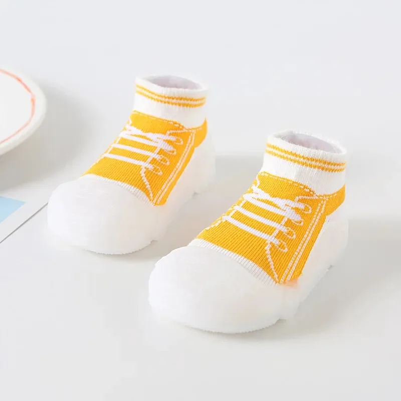 Fashion New Baby Girl Shoes Baby Socks Shoes Unisex Toddler Shoes Newborn Infant Soft Bottom Baby Boy Floor Shoes Child Gifts