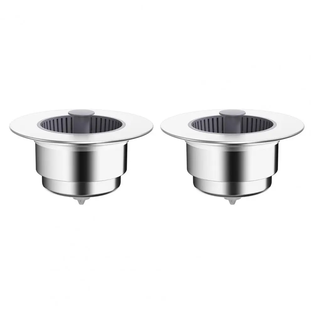 

Sink Filter High-grade Plastic Basket Filter Stainless Steel Sink Strainer Combo Set Anti-clogging for Kitchen for Us
