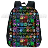 Angry Geometry Dash Kindergarten Backpacks Boys Girls Anime Print Mini Bookbags Toddler Kids Cartoon School Bags Child Rucksack 6