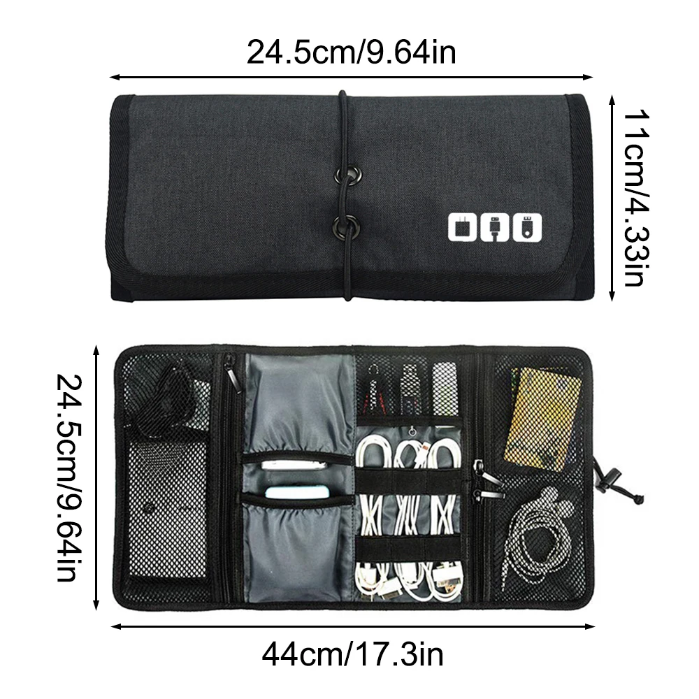 Large Capacity Digital Storage Bag Travel Equipment Storage Headphone Cable Mobile Phone Charger Folding And Organizing