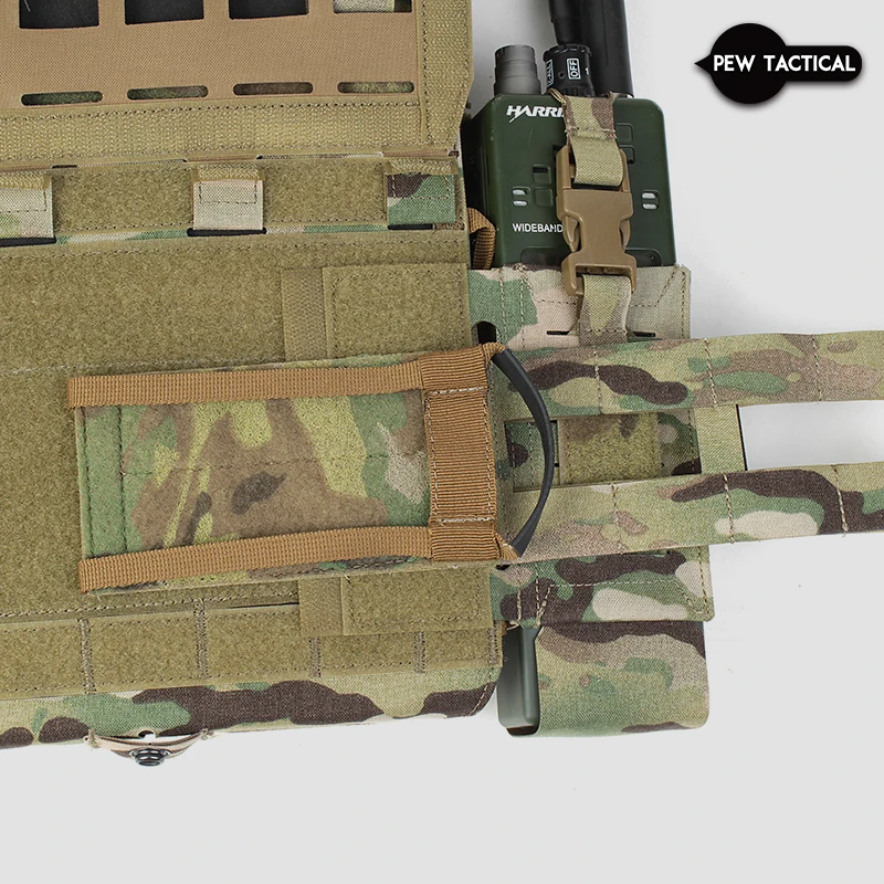PEW TACTICAL CP STYLE AIRLITE CONFIGURABLE RADIO POUCH FOR SPC 4