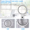 5X/10X Handheld Desk Magnifier with LED Light and Stand USB Powered Illuminated Magnifying Glass for Crafting Clock Watch Repair 6