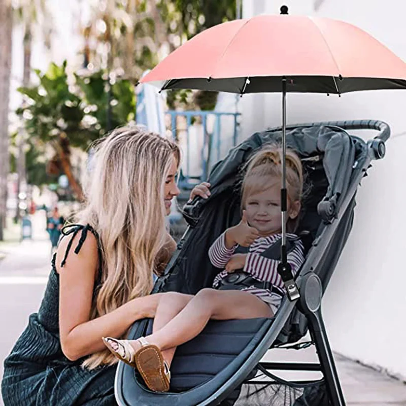 UV Protection Baby Stroller Umbrella Clamp Universal Sunscree Rainproof Stroller Cover Umbrella Baby Accessories stroller accessories stroller rain cover stroller sunshade