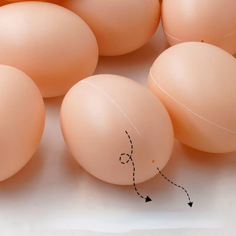 Egg Easter Hen Poultry Hatch Breeding Simulation Fake Plastic Artificial Eggs DIY Painting Egg Easter Party Decor 6/12PCS artificial egg decoration