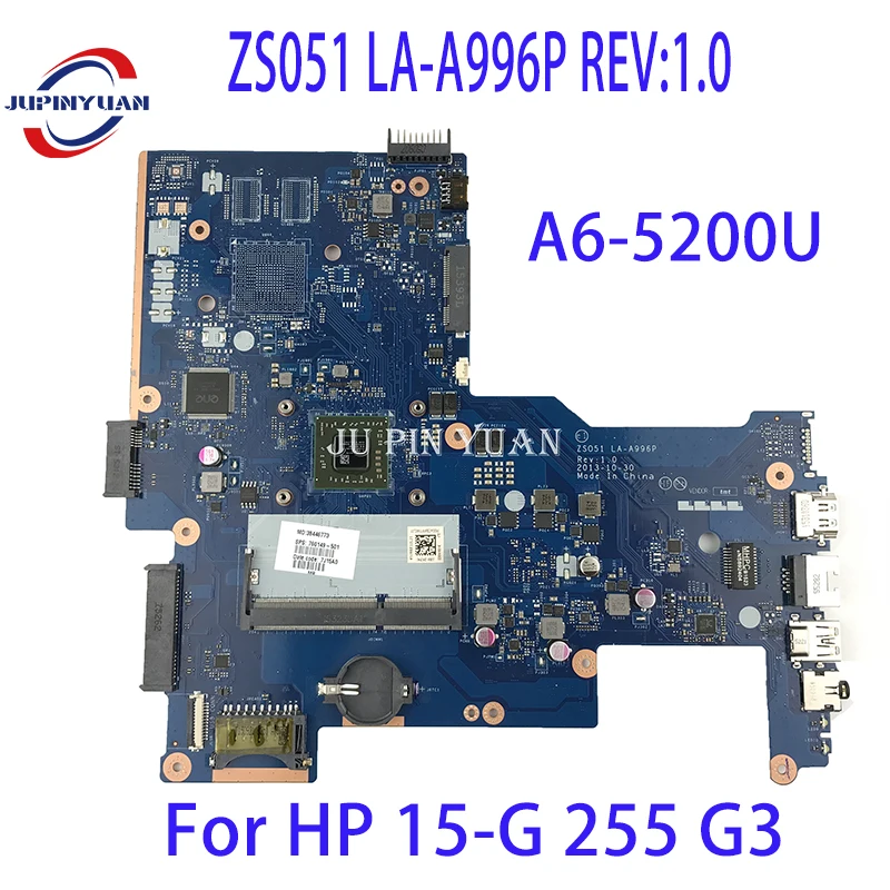 

Материнская плата для ноутбука HP 15-G 255 G3 760149-501 760149-601 760149-001 ZS051 рев: 1,0 материнская плата с фотоэлементами 100% протестирована