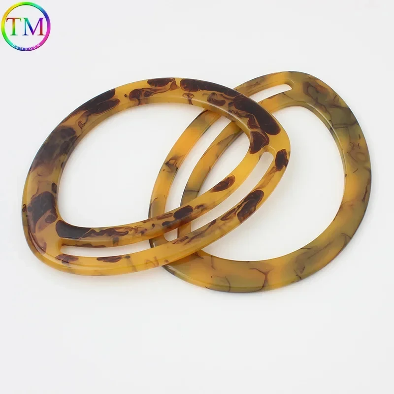 

Happy Face 16x12cm Resin Handle Women Purse Bags Handmade Sewing Handles Luxury Handcrafted Wristband Acrylic Handle Accessories