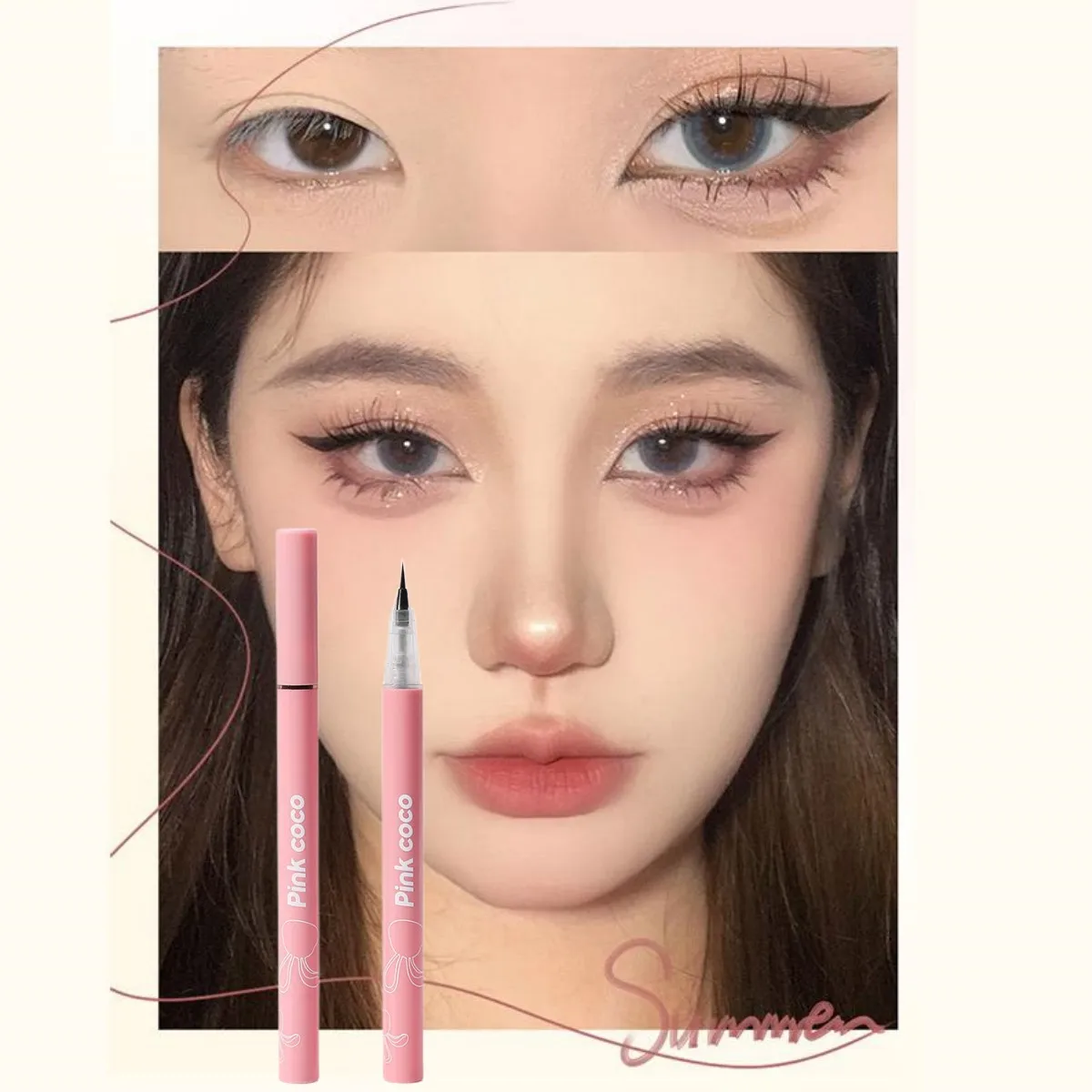 UltraFineLiquidEyelinerPenWaterproofSmudgeproofQuickDrying